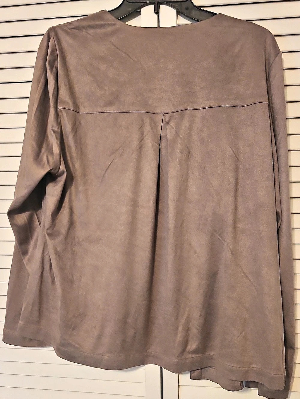 Chico's Brown Perforated Jacket Size 2 - Picture 2 of 4